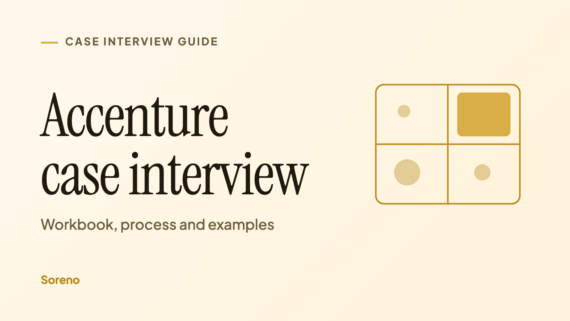 Title card: Accenture case interview, workbook, process and examples