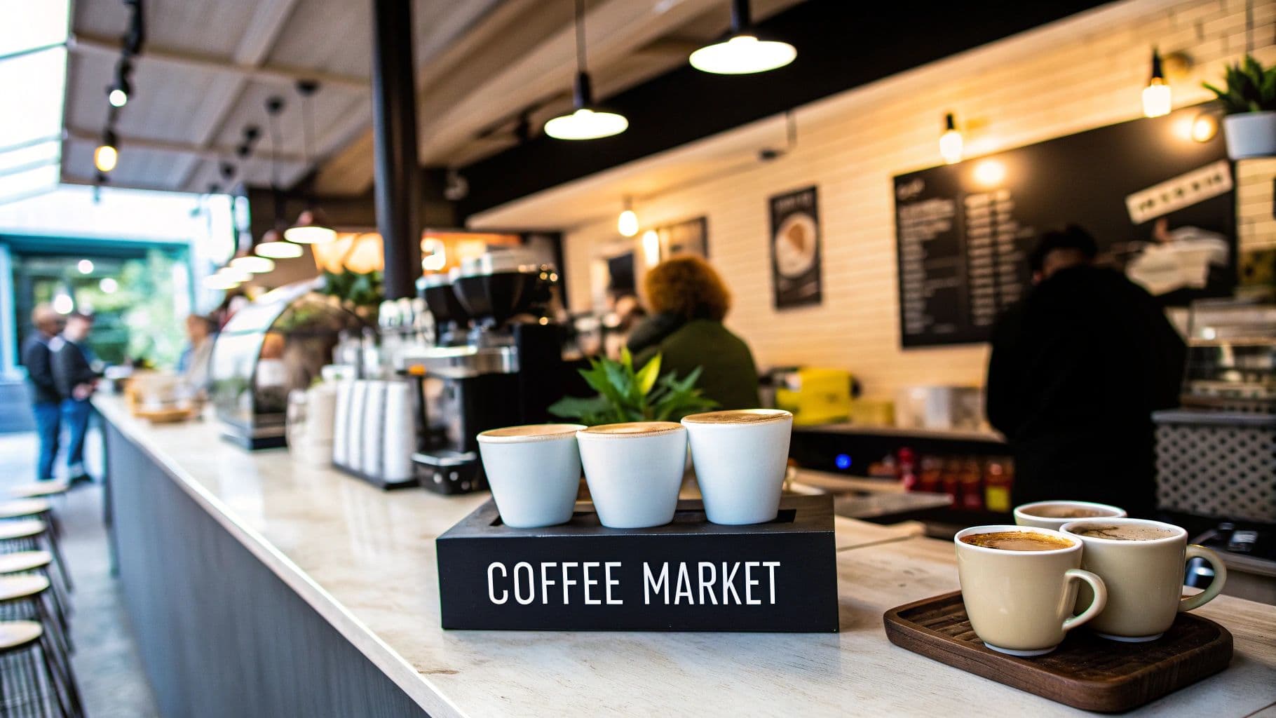 What is the size of the coffee market in the United States?