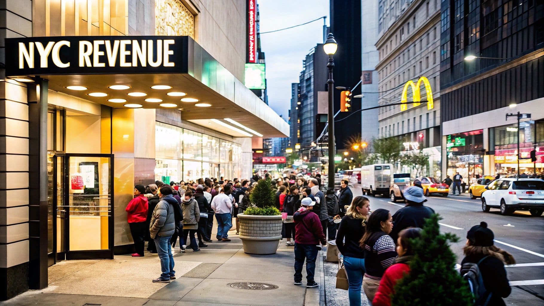 Estimate the annual revenue of McDonald's in New York City