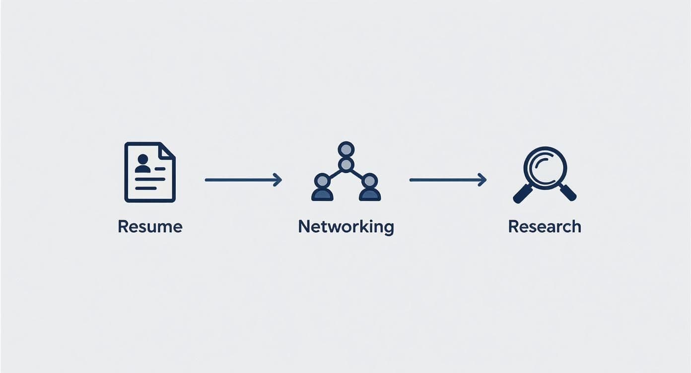 Infographic about investment banking interview preparation