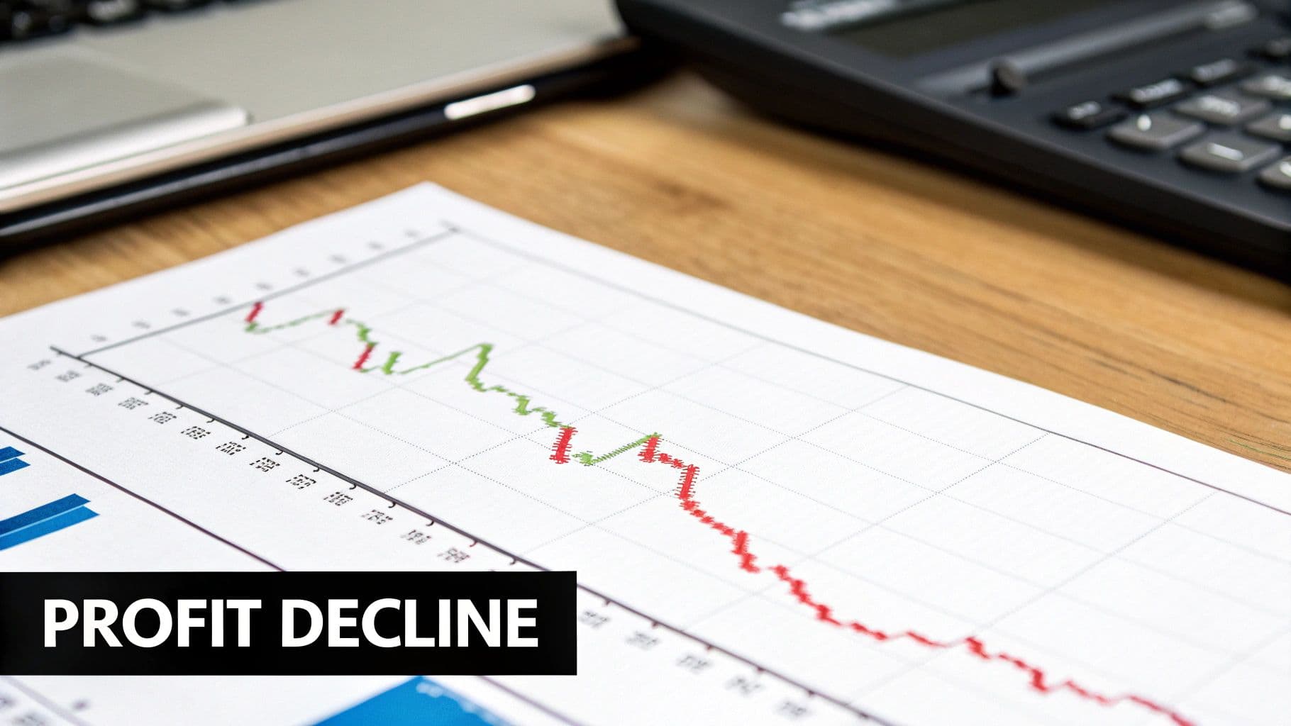 Infographic of a profitability tree, showing profit broken down into revenue and costs, and then further into their respective components like price, volume, fixed costs, and variable costs.