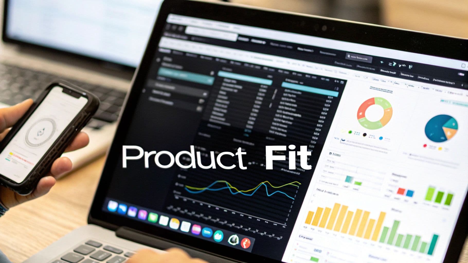 A desk with financial documents, charts, and a calculator, representing financial analysis.