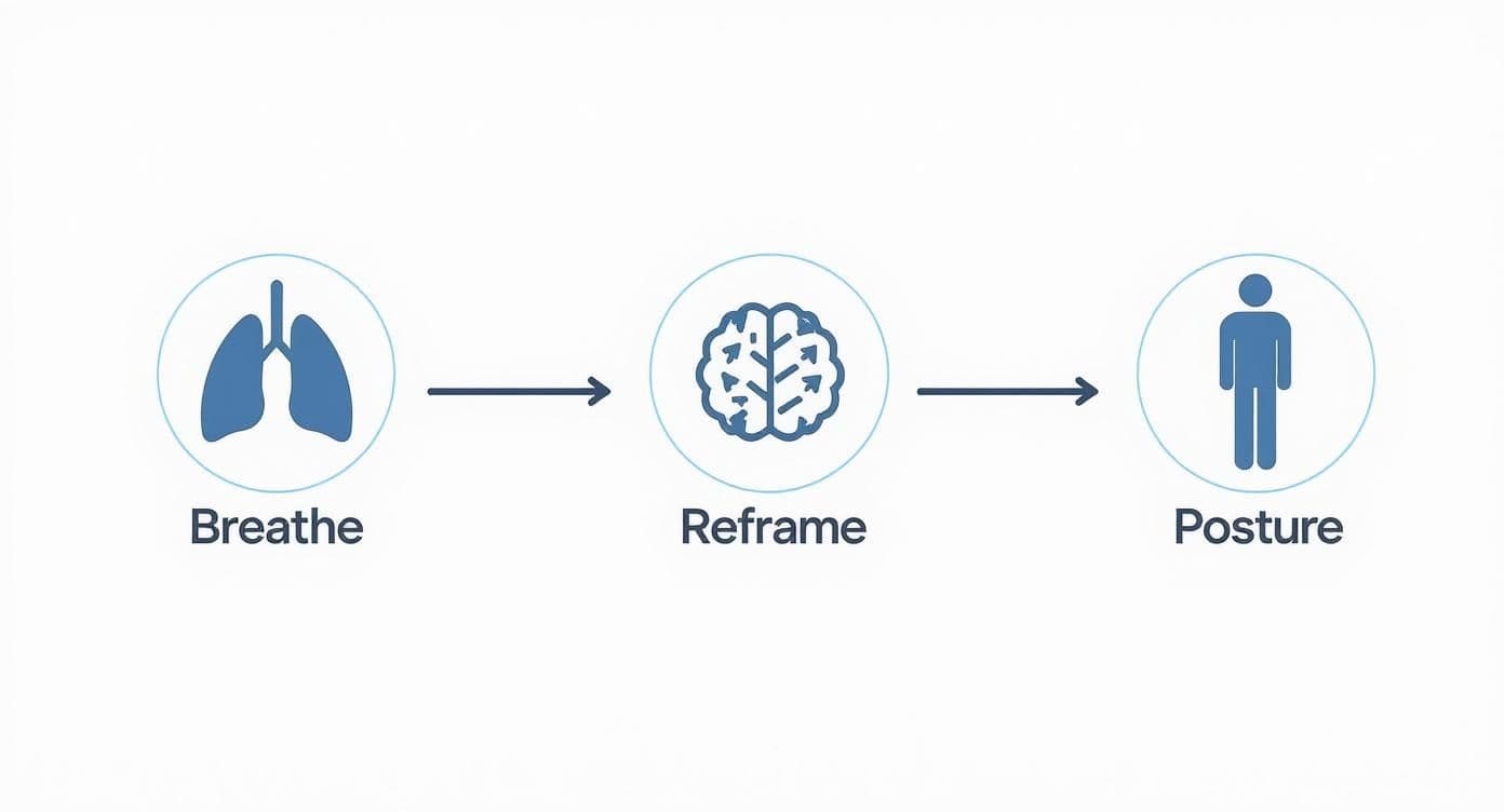 Infographic about how to think on your feet
