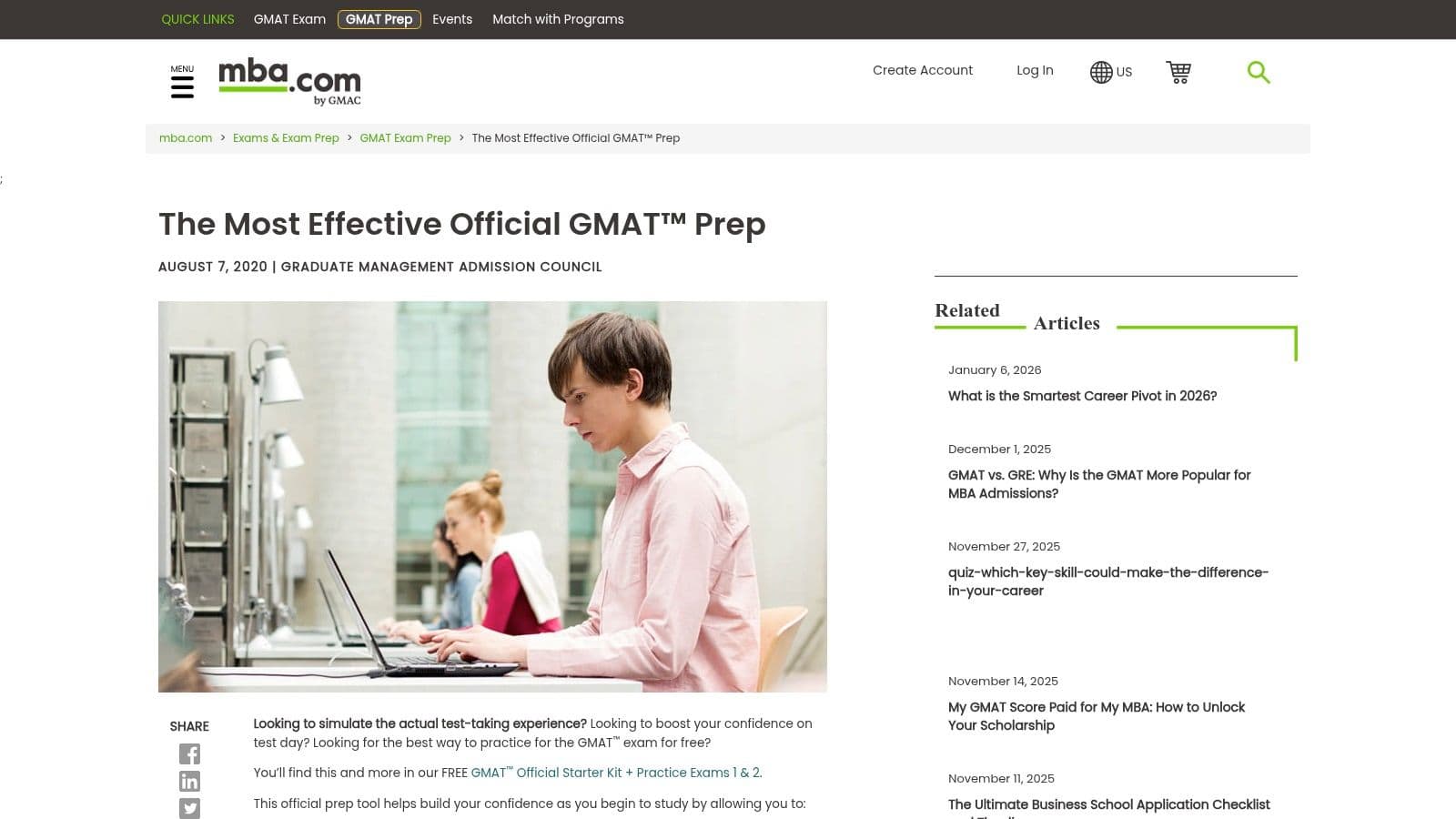 MBA.com (GMAT Official Practice — Critical Reasoning)